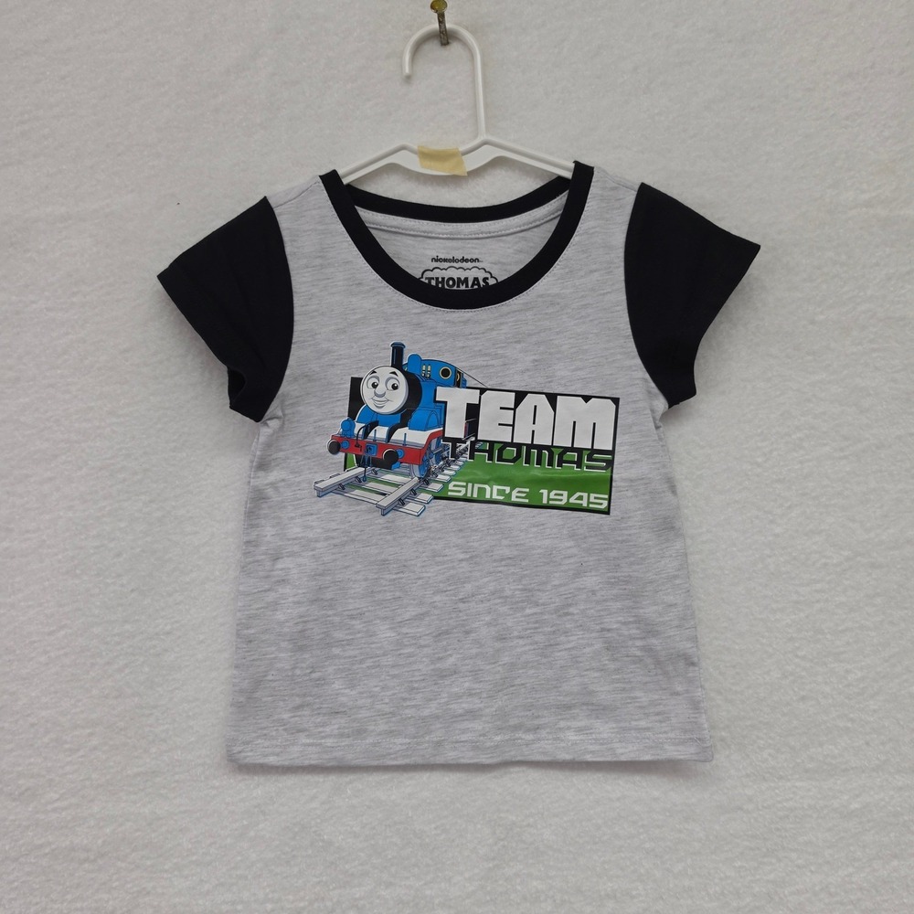 Nickelodeon Thomas & Friends Team Thomas Gray Black Graphic T-Shirt 24M Kids